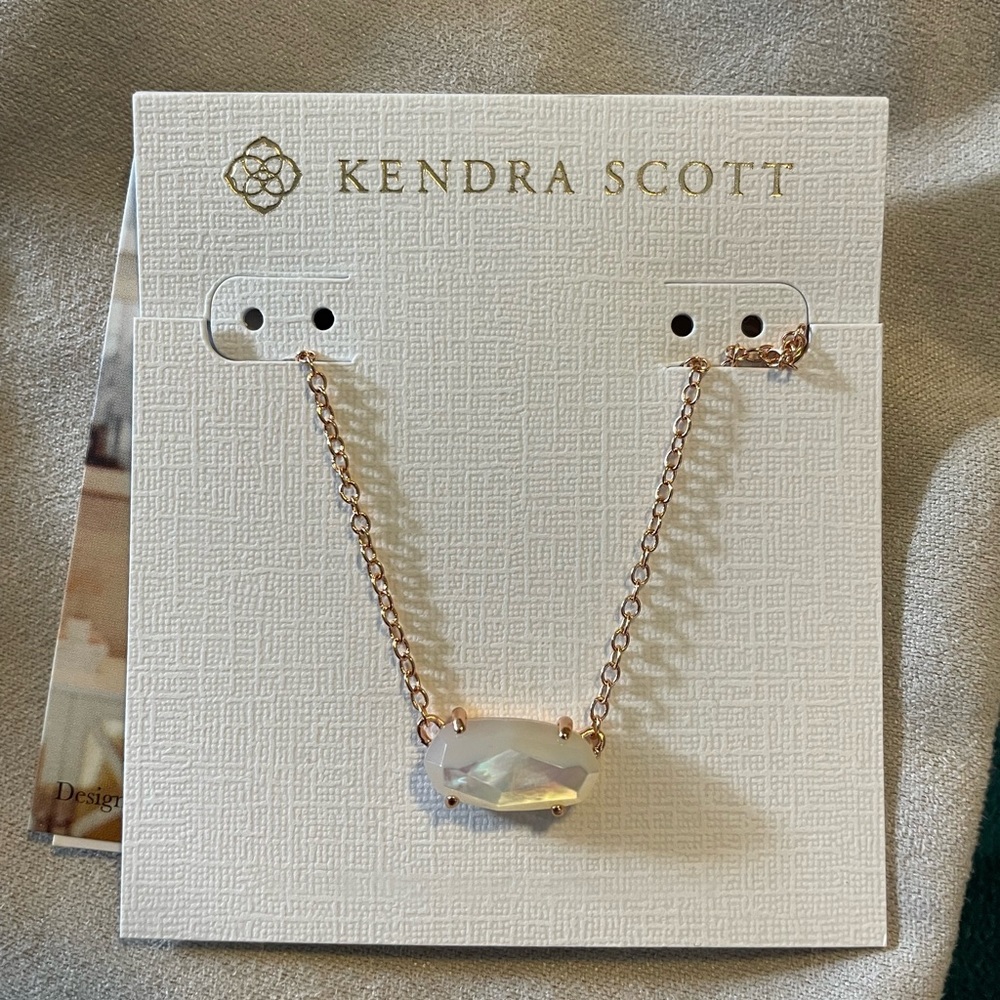 Kendra Scott Ever Gold Pendant Necklace, Ivory Pearl